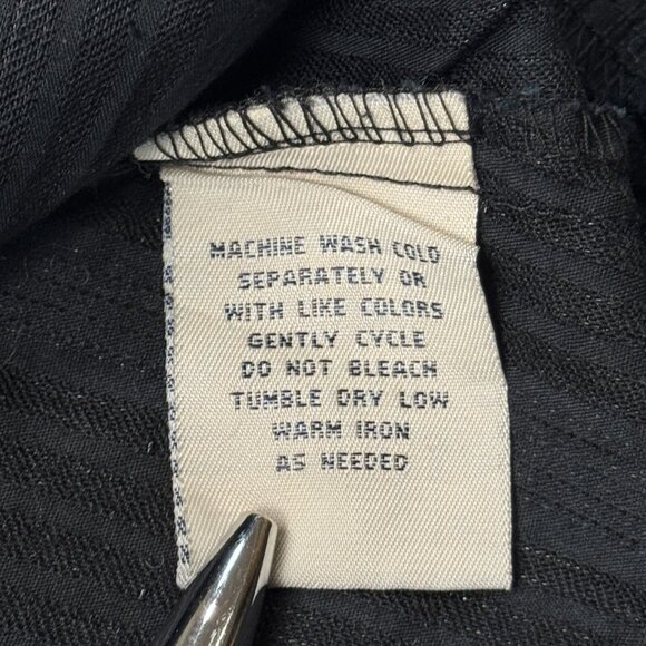 Faded Glory Womens Black Textured Zip Shirt Jacket 3/4 Sleeve Stretch Size 16W - Picture 14 of 15